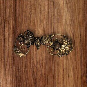 Vintage Floral Brooch - Richard Polumbaum - Palm 2012K Gold filled flower rose